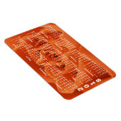Oranje Rozen bloemblaadjes 2018 Kalender Magneet (Rechterzijde)