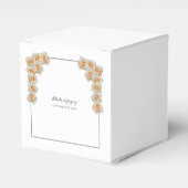 Oranje Rozen bruiloft Bedankdoosjes (Voorkant Zijde)