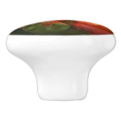 Oranje Rozen keramische trek Keramische Knop (Zijkant)