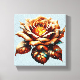 Oranje Rozen kunst aan de muur Canvas Afdruk