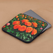 Oranje Rozen Laptop Hoes