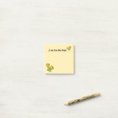 Oranje Rozen Post-it Notes (Op bureau)