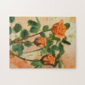 Oranje Rozen Puzzel Art (Horizontaal)