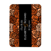  oranje rozen 'Save the date' Magnet Magneet (Verticaal)