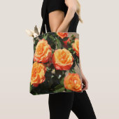 Oranje Rozen slaan Tote Bag (Dichtbij)