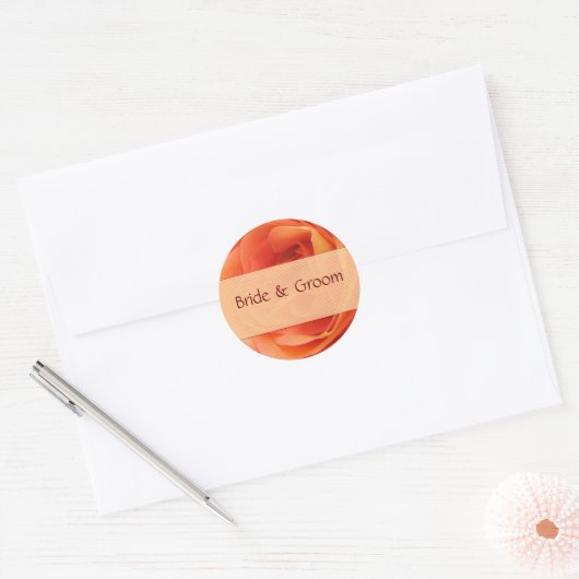 Oranje Rozen Stickers (Envelop)