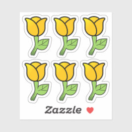 Oranje Rozen Stickers