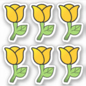 Oranje Rozen Stickers (Voorkant)