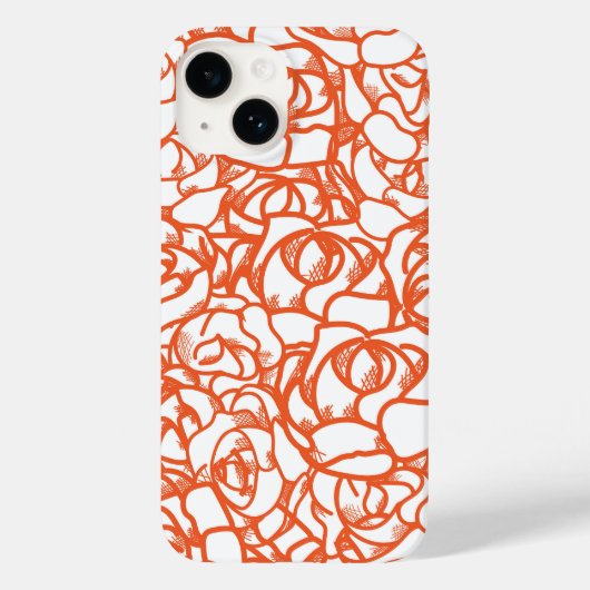 Oranje Rozen Telefoonhoes Case-Mate iPhone Case (Achterkant)
