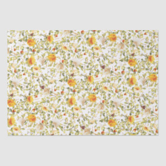 Oranje Rozen Victoriaans geïnspireerd weefselpapie Tissuepapier