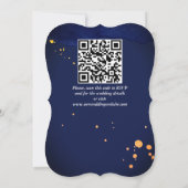 Oranje rozen voor de marinebloem kaart (Achterkant)