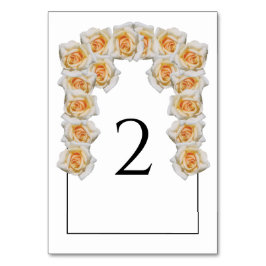 Oranje Rozen Wedstrijktafel-kaart Kaart