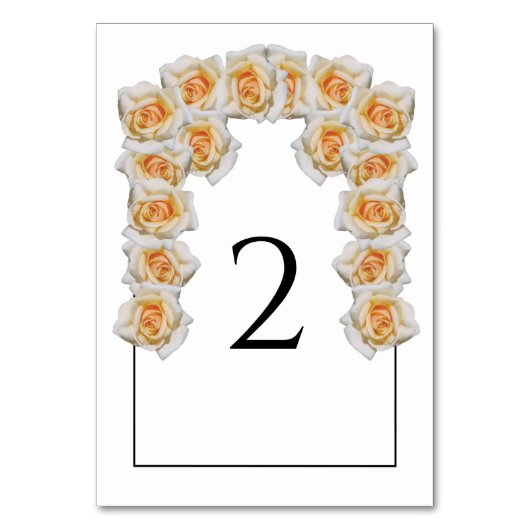 Oranje Rozen Wedstrijktafel-kaart Kaart (Achterkant)