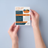Oranje Rubbish Skip Design, Skip/Dumpster Company Flyer (Hand)