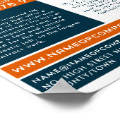 Oranje Rubbish Skip Design, Skip/Dumpster Company Poster (Hoek)