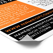 Oranje Rubbish Skip, Skip/Dumpster Company Poster (Hoek)