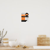 Oranje Rubbish Skip, Skip/Dumpster Company Poster (Keuken)