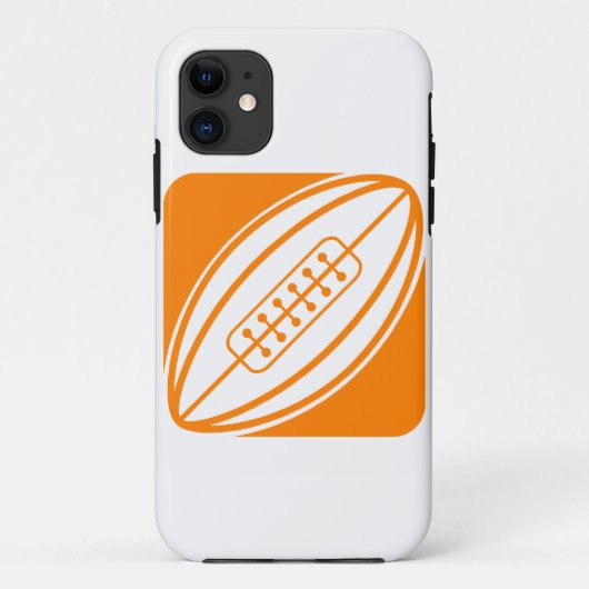 Oranje Rugby Case-Mate iPhone Case (Achterkant)