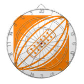 Oranje Rugby Dartbord (Voorkant)