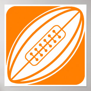 Oranje Rugby Poster