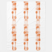  Oranje rugleuningspatroon Fleece Deken (Voorkant)