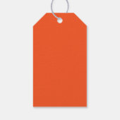 Oranje ruimteschemisch scherm Dank u wel Cadeaulabel (Achterkant)