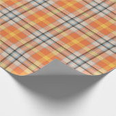 Oranje ruit cadeaupapier (Hoek)