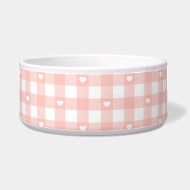 Oranje ruitjes voerbakje