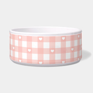Oranje ruitjes voerbakje