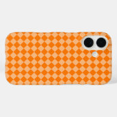 Oranje Ruitpatroon met Schaken Case-Mate iPhone Case (Achterkant (horizontaal))