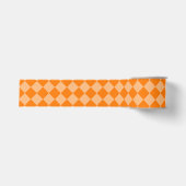 Oranje Ruitpatroon met Schaken Grosgrain Lint (Voorkant)
