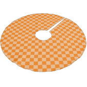 Oranje Ruitpatroon met Schaken Kerstboom Rok (Gekanteld)