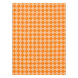 Oranje Ruitpatroon met Schaken Tafelkleed