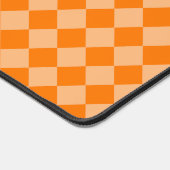 Oranje ruitpatroon van Checker Bureaumat (Hoek)