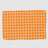 Oranje ruitpatroon van Checker Golfhanddoek (Horizontaal)