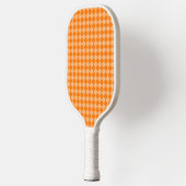Oranje ruitpatroon van Checker Pickleball Paddle (Links)