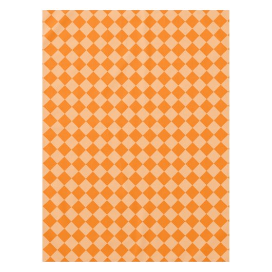 Oranje ruitpatroon van Checker Tafelkleed (Voorkant)