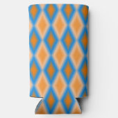 Oranje ruitvormen van gradiënt seltzer blikjeskoeler (Achterkant)