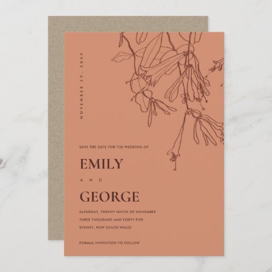 ORANJE RUST-LIJN DIE STROOM MAAKT DE DATUM KAART O (Voorkant / Achterkant)