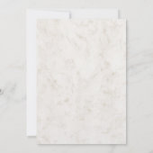 Oranje Rustic Seashell Wedding Invite Kaart (Achterkant)