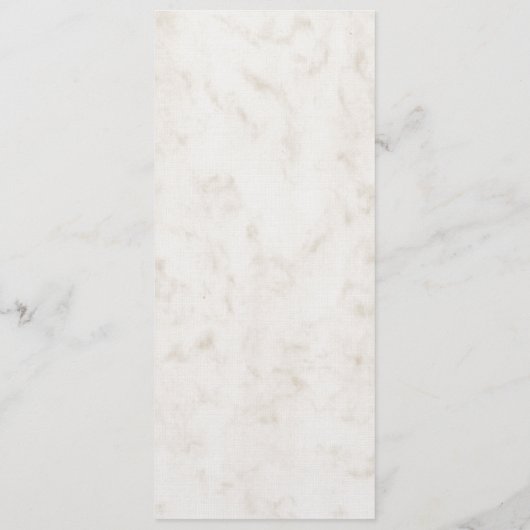 Oranje Rustic Seashell Wedding Menu (Achterkant)