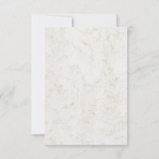 Oranje Rustic Seashell Wedding RSVP Kaart (Achterkant)