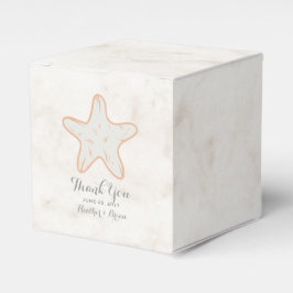 Oranje Rustic Starfish Wedding Bedankdoosjes