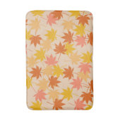 Oranje rustieke botanische esdoorn bladeren Patter Badmat (Voorkant Verticaal)