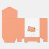 Oranje rustieke Cutie Pie Flower Herfst Baby showe Bedankdoosjes (Ongevouwen)