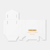 Oranje rustieke Wildflower Favor Box Bedankdoosjes (Uitgevouwen)