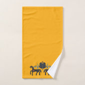 Oranje Saffron- en Scandinavische Patroon Bad Handdoek (Handdoek)
