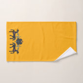 Oranje Saffron- en Scandinavische Patroon Bad Handdoek (Handdoek)