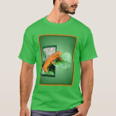 Oranje salamander uit Lijst T-shirt (Voorkant)