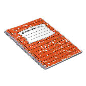 Oranje samenstelling notitieboek (Rechterzijde)